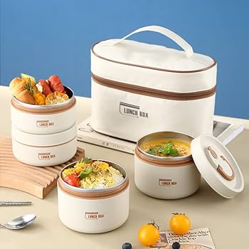 LONCHERA TÉRMICA DE ACERO INOXIDABLE|MANTÉN TU COMIDA CALIENTE DONDE VAYAS