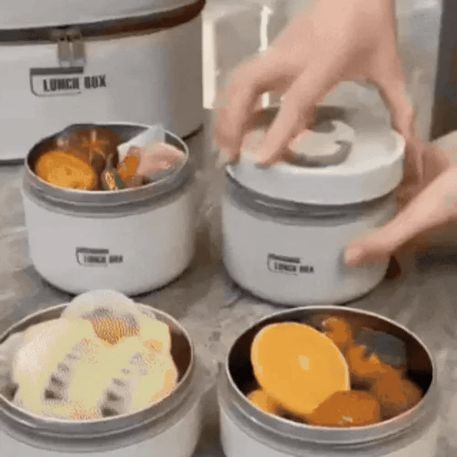 LONCHERA TÉRMICA DE ACERO INOXIDABLE|MANTÉN TU COMIDA CALIENTE DONDE VAYAS