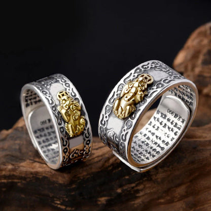 Anillo Pixiu de la Buena Suerte y abundancia