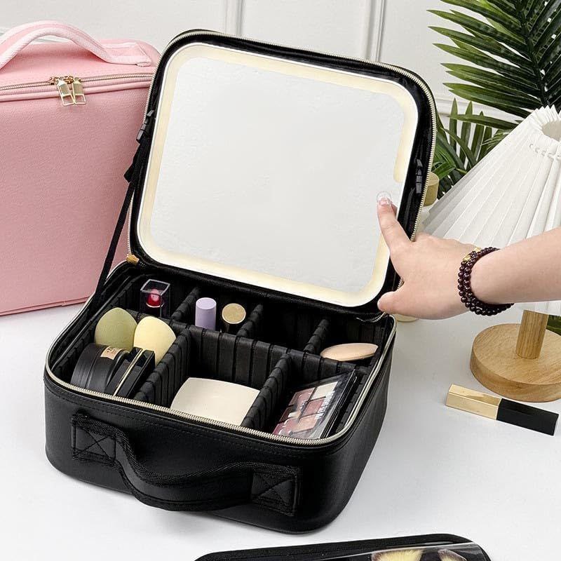 COSMETIQUERA CON ESPEJO LED 💄|TU MAQUILLAJE ORDENADO Y CON LUZ DE ESTUDIO