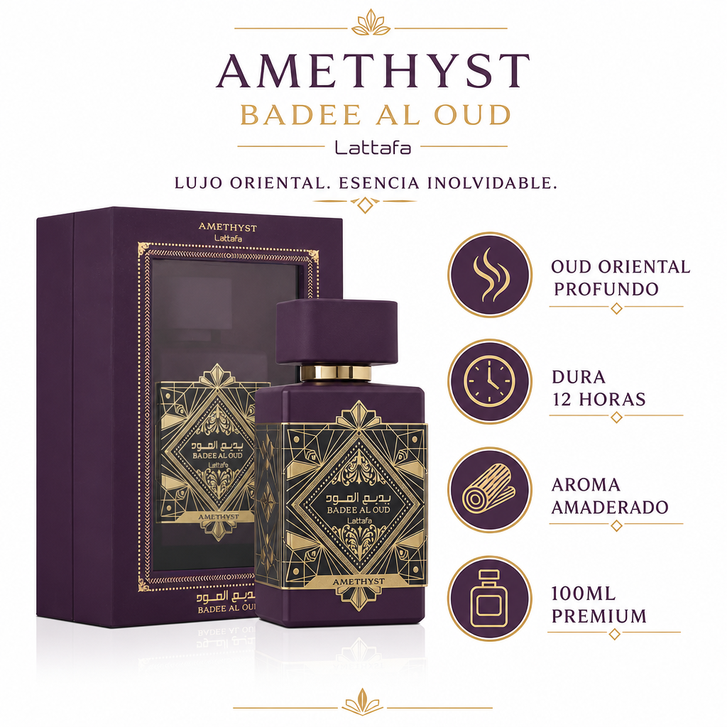 PERFUME LATTAFA BADEE AL OUD 🖤|FRAGANCIA ÁRABE QUE DURA TODO EL DÍA - 100ML