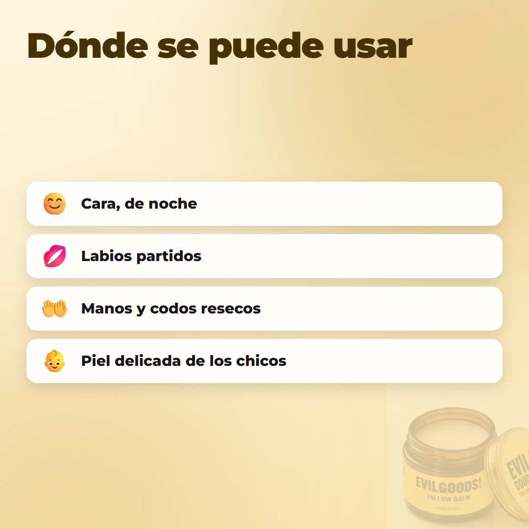 EVIL GOODS 🍯 Bálsamo de sebo y miel de manuka