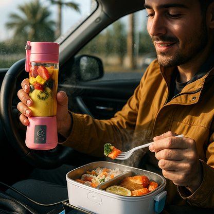 COMBO LONCHERA ELÉCTRICA + LICUADORA 🍱|COMÉ CALIENTE EN EL TRABAJO, TODOS LOS DÍAS