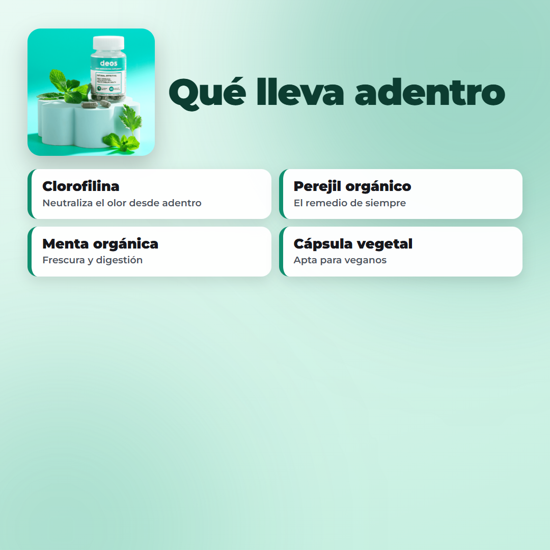 DEOS 💊 Frescura desde adentro todo el día