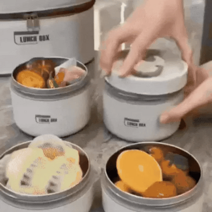 LONCHERA TÉRMICA DE ACERO INOXIDABLE|MANTÉN TU COMIDA CALIENTE DONDE VAYAS