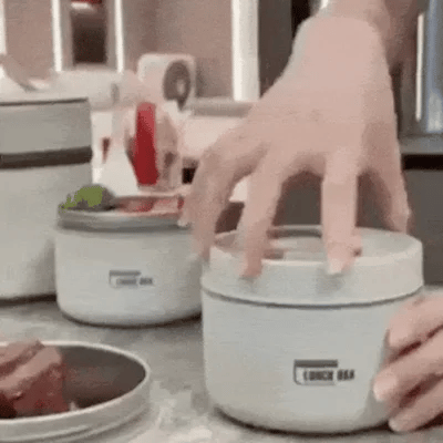 LONCHERA TÉRMICA DE ACERO INOXIDABLE|MANTÉN TU COMIDA CALIENTE DONDE VAYAS