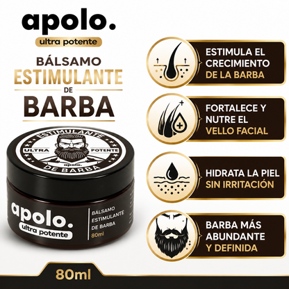 APOLO ULTRA POTENTE 🧔|BÁLSAMO PARA QUE TE CREZCA LA BARBA - 80ML