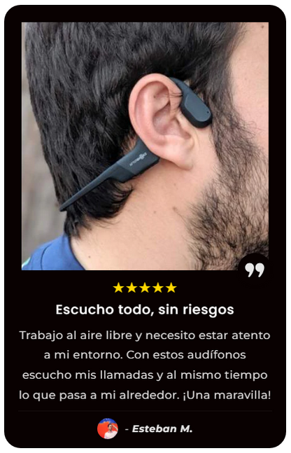 AURICULARES DE CONDUCCIÓN ÓSEA 🎧|ESCUCHÁ SIN TAPARTE LOS OÍDOS - IDEAL PARA MOTO