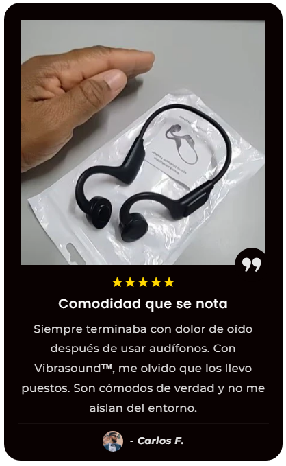 Uso de auriculares de conduccion osea