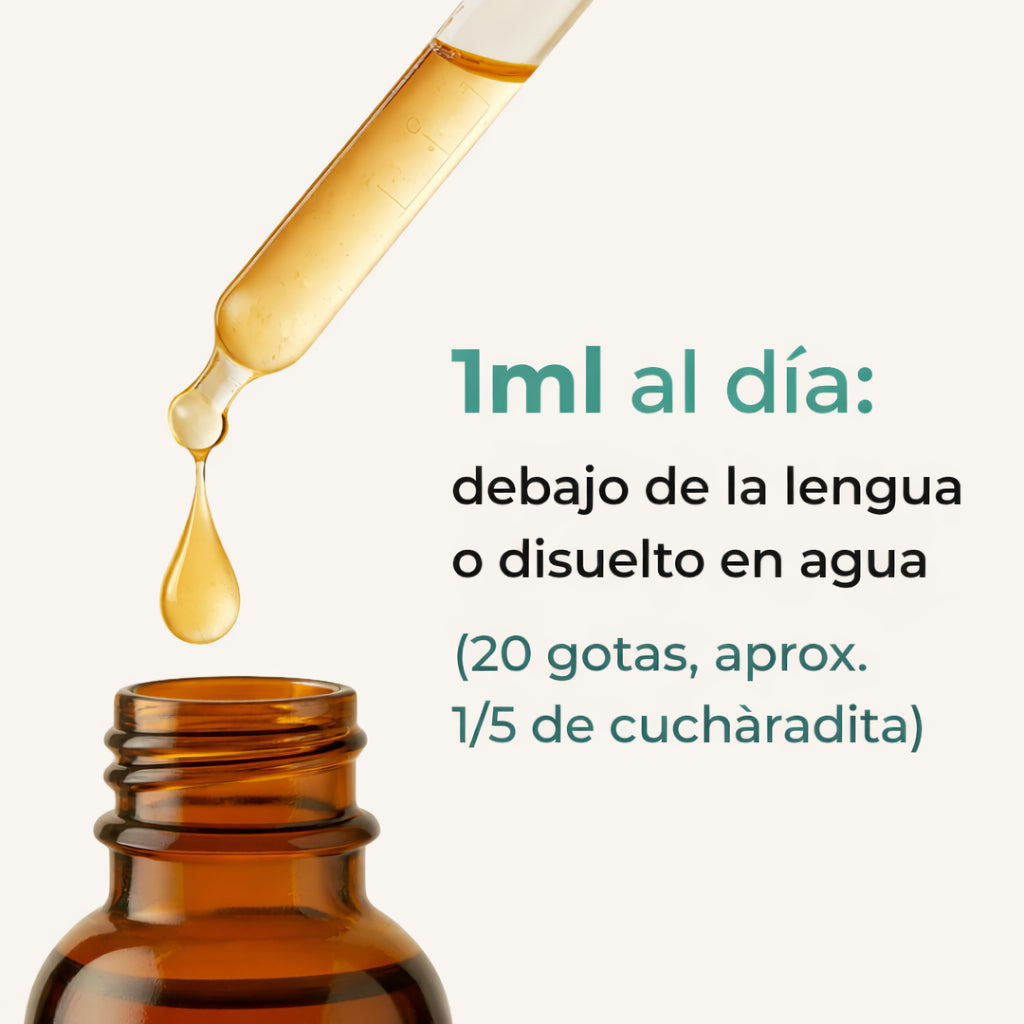 1 ml por día y listo