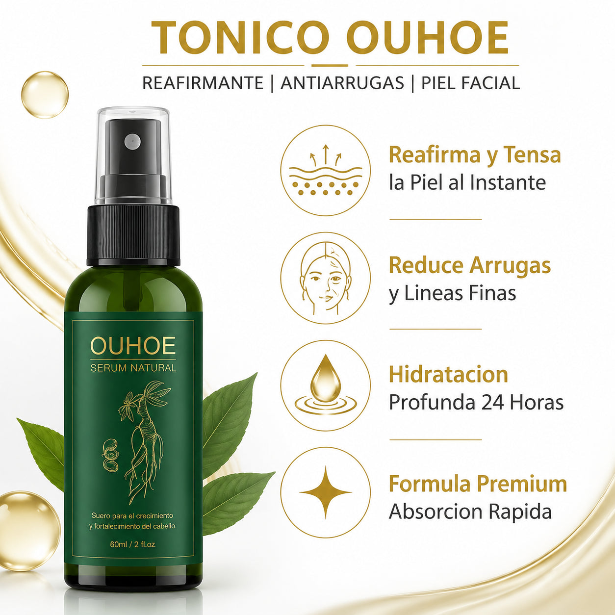 Tonico reafirmante facial